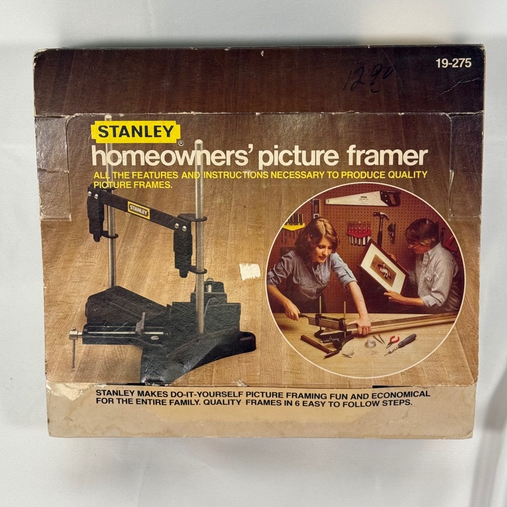 Stanley Homeowners Picture Framer 19-275 Black Vintage 1981 Miter Tool USA Made